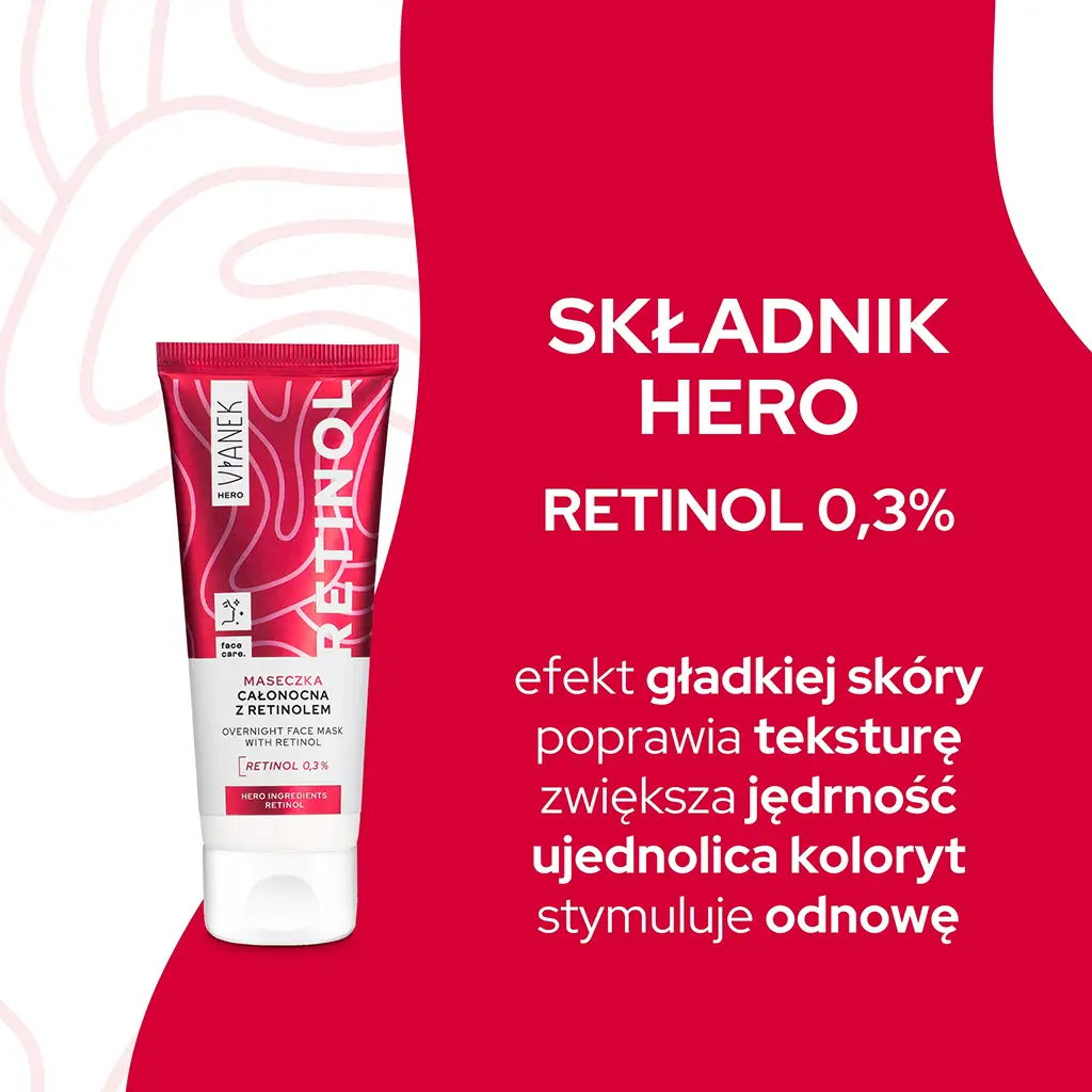 Vianek Hero Maschera Notte Retinolo 0,3% levigante