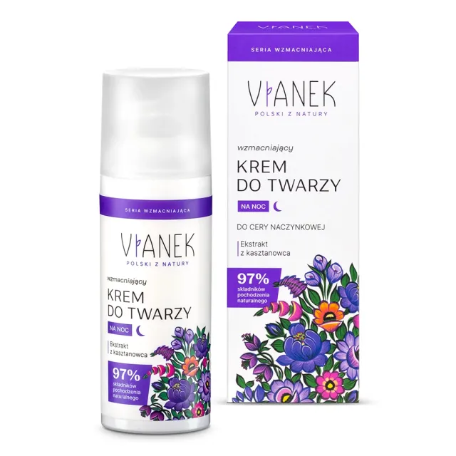 Vianek Crema Viso Notte Rinforzante 50 ml Pelle Sensibile