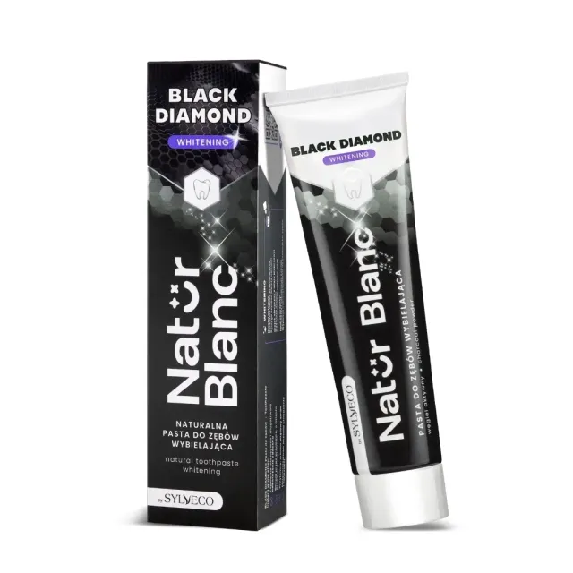 Sylveco Natur Blanc Black Diamond dentifricio carbone