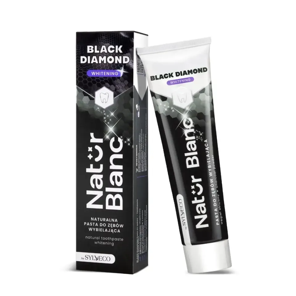 Sylveco Natur Blanc Black Diamond dentifricio carbone