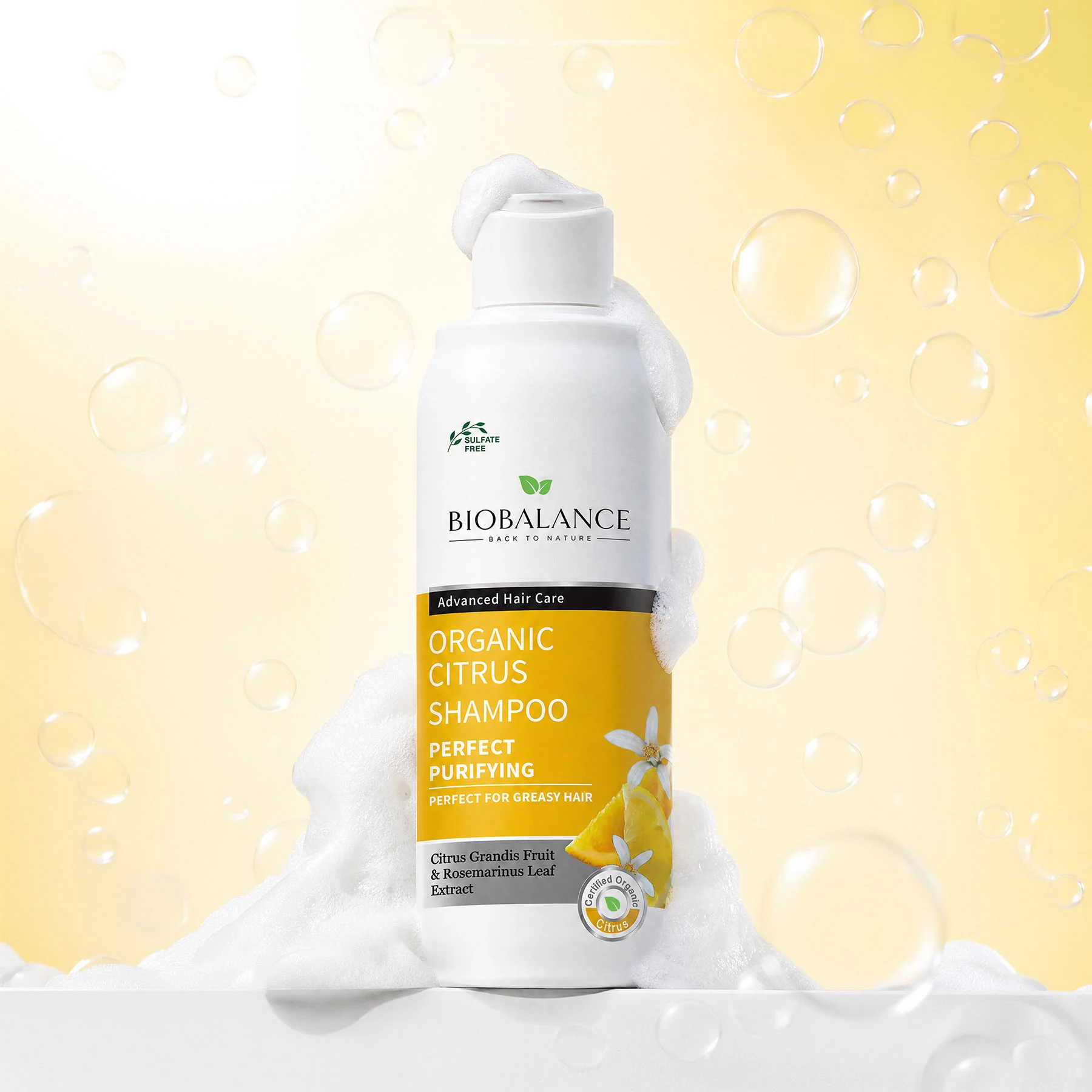 Biobalance Organic Citrus Shampoo 330 ml purificante