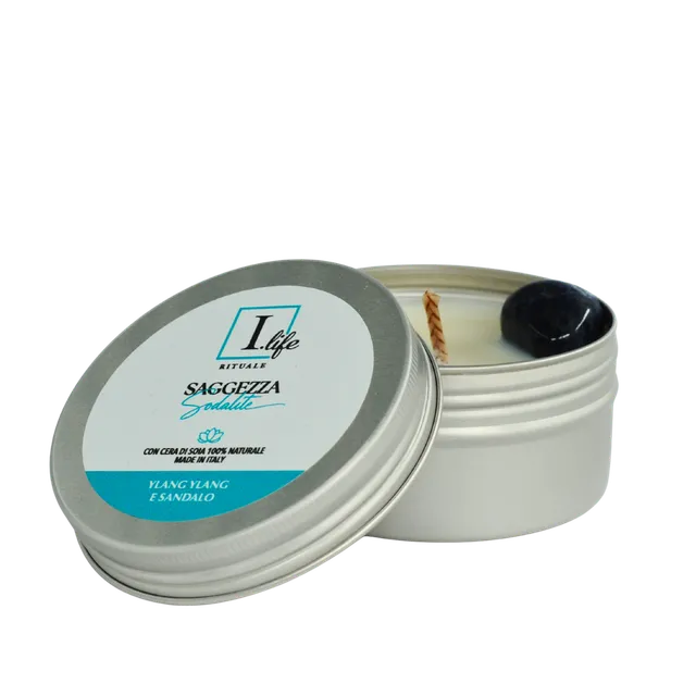 I Life Saggezza Sodalite Candela Tin 100 g ylang ylang