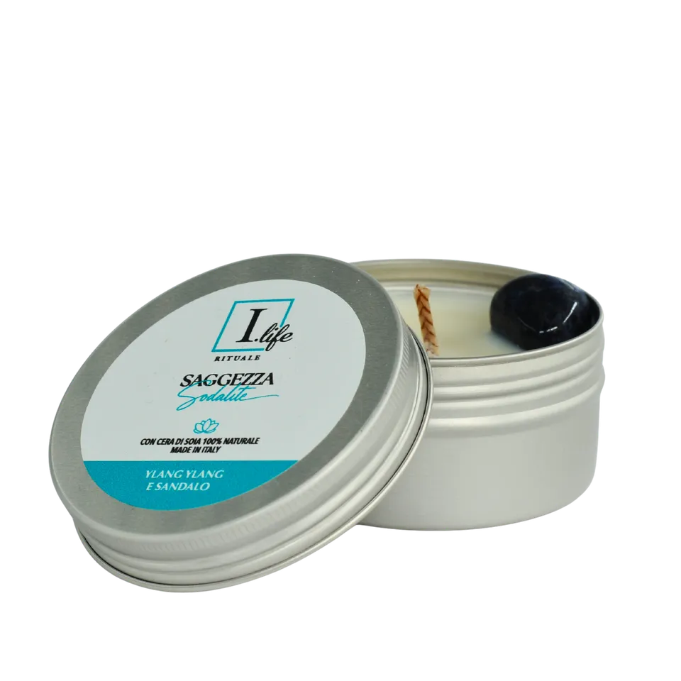 I Life Saggezza Sodalite Candela Tin 100 g ylang ylang