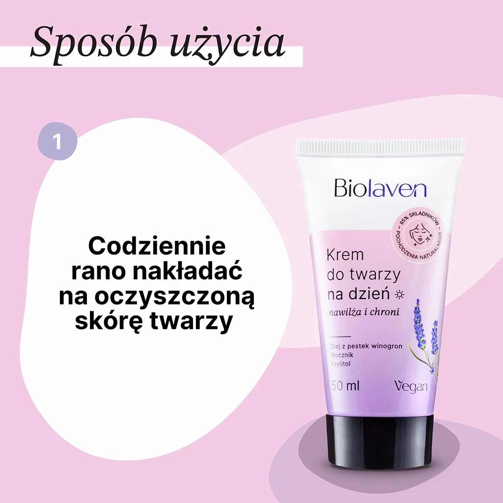 Biolaven Crema Viso Giorno Idratante Uva Lavanda