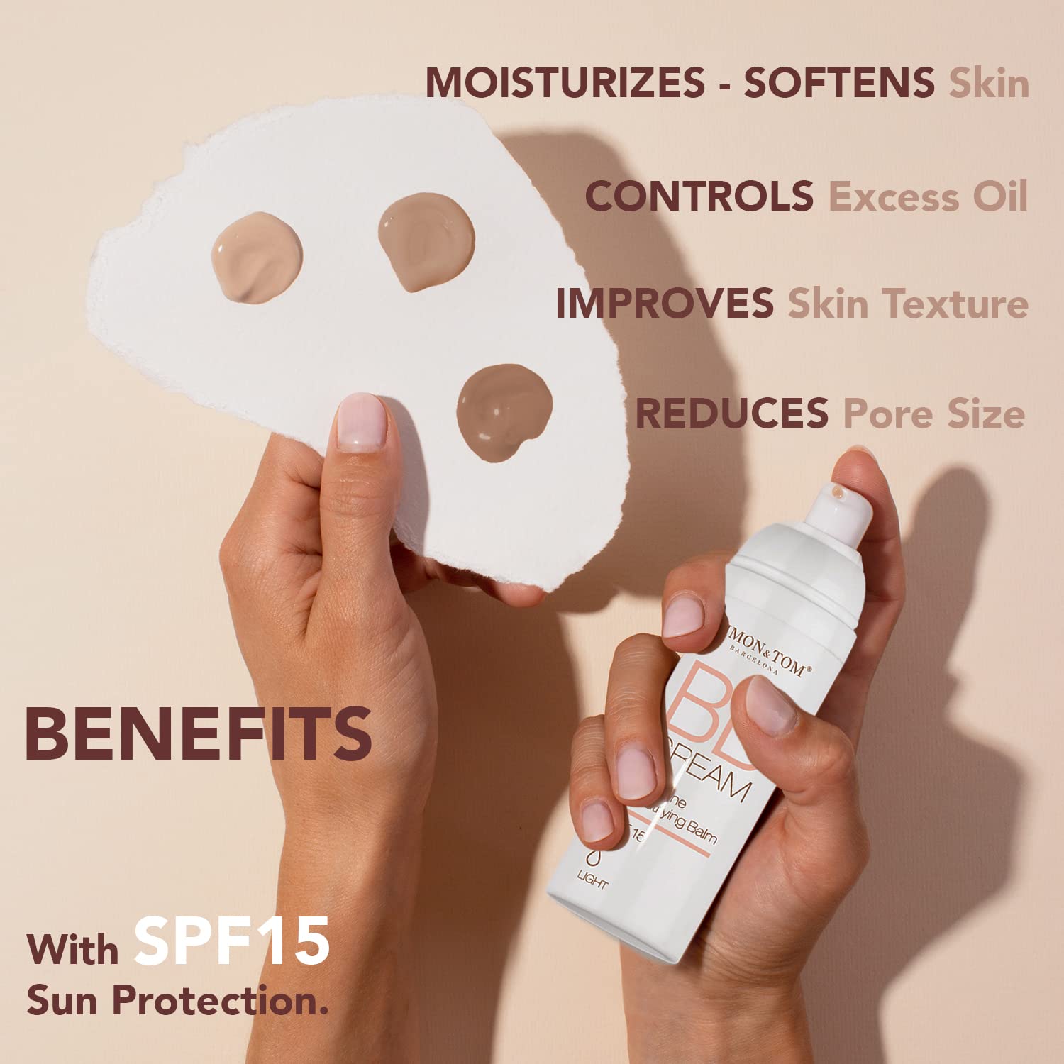 Simon & Tom BB Cream viso scuro SPF15 50 ml idratante