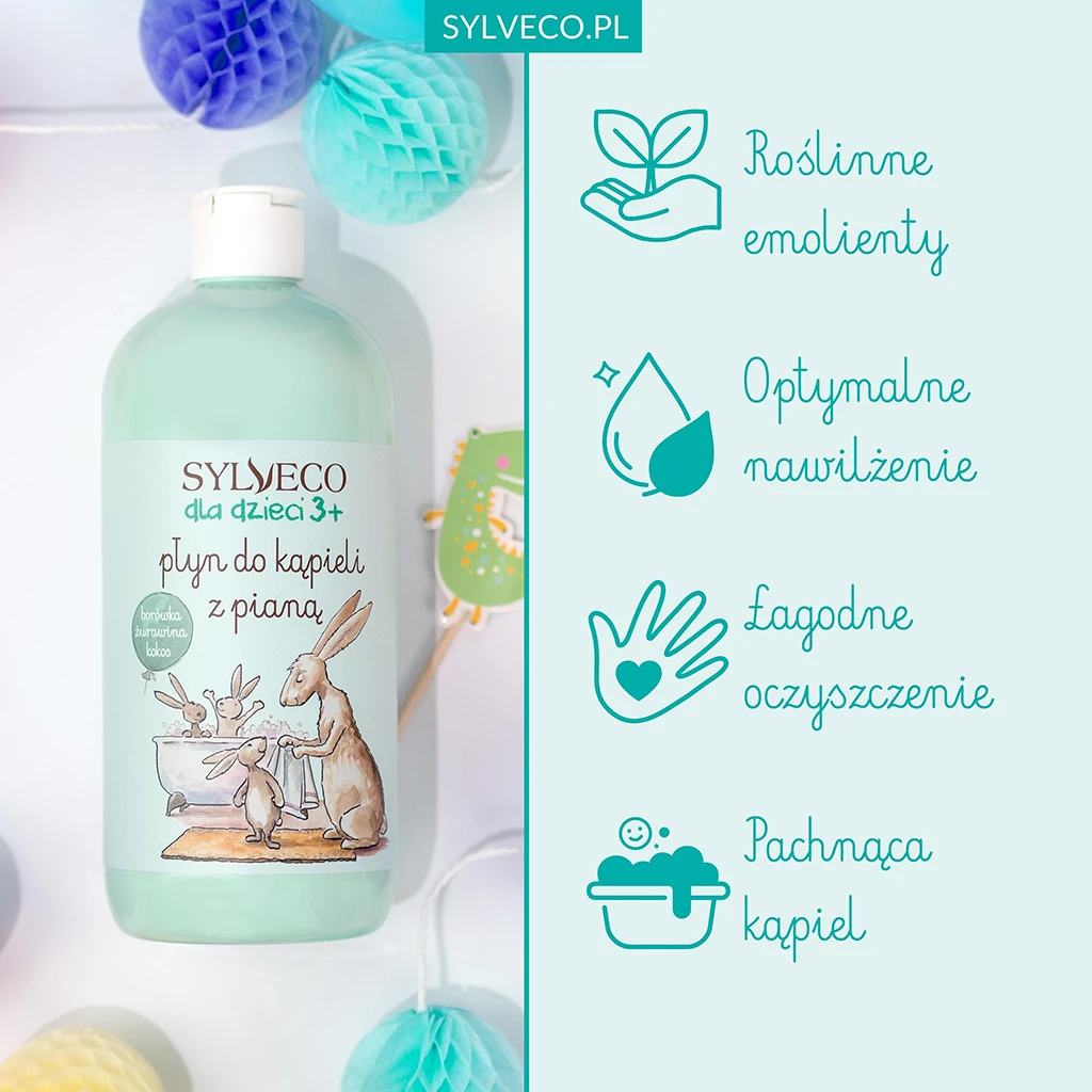 Sylveco Bambini 3+ bagnoschiuma mirtillo pelle delicata
