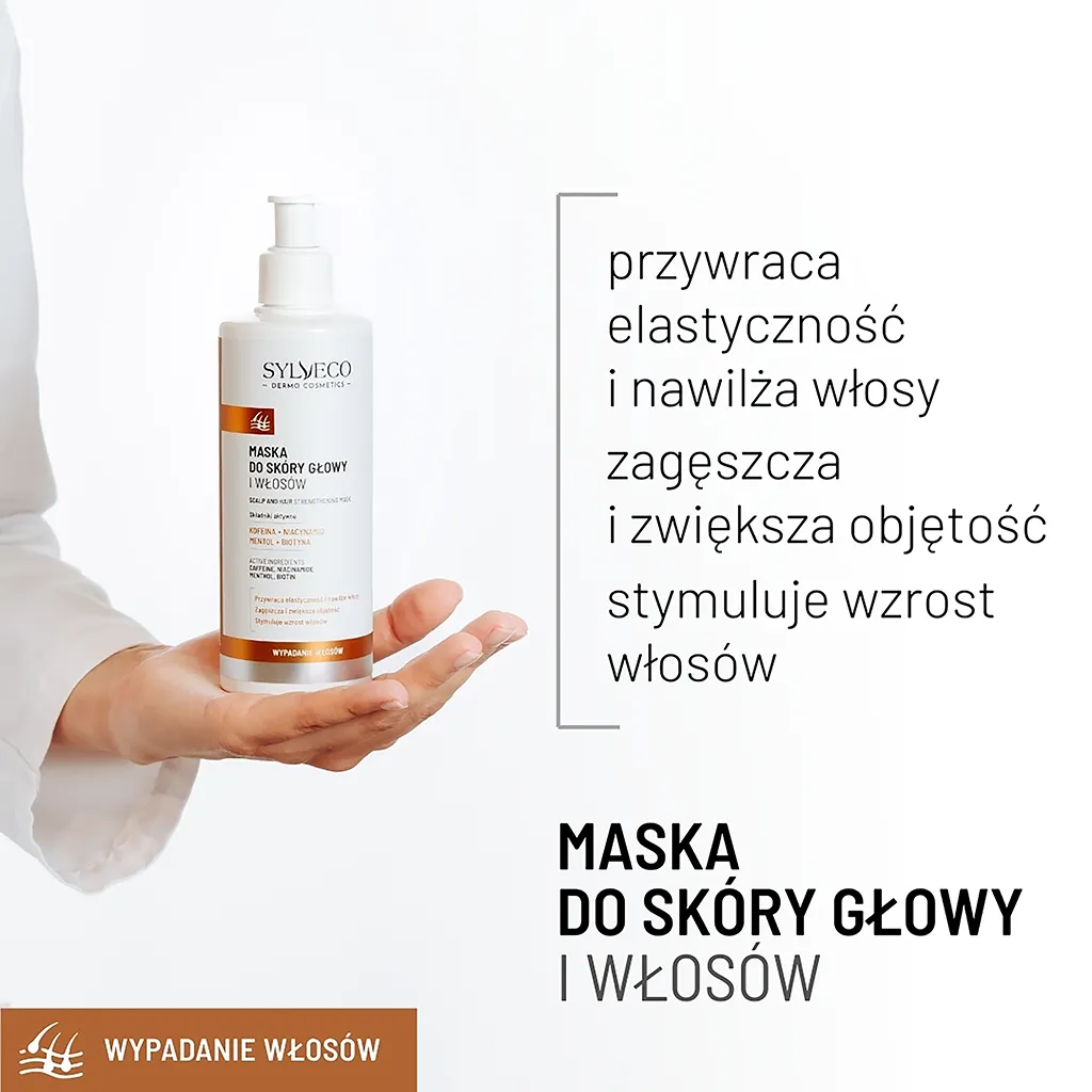 Sylveco Dermo maschera cuoio capelluto capelli anticaduta