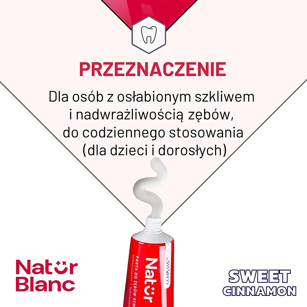 Sylveco Natur Blanc dentifricio Sweet Cinnamon smalto