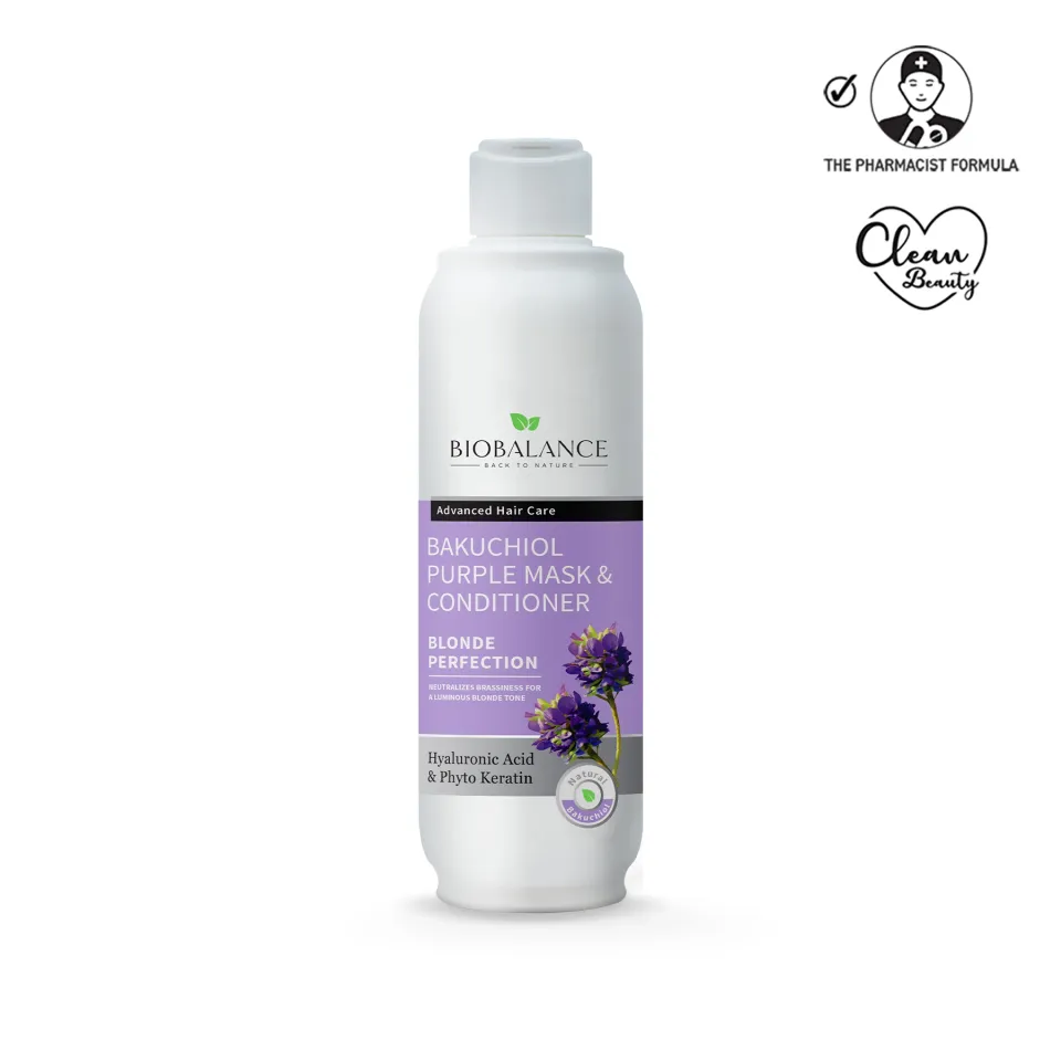 Biobalance Bakuchiol Purple Mask capelli 330 ml antigiallo