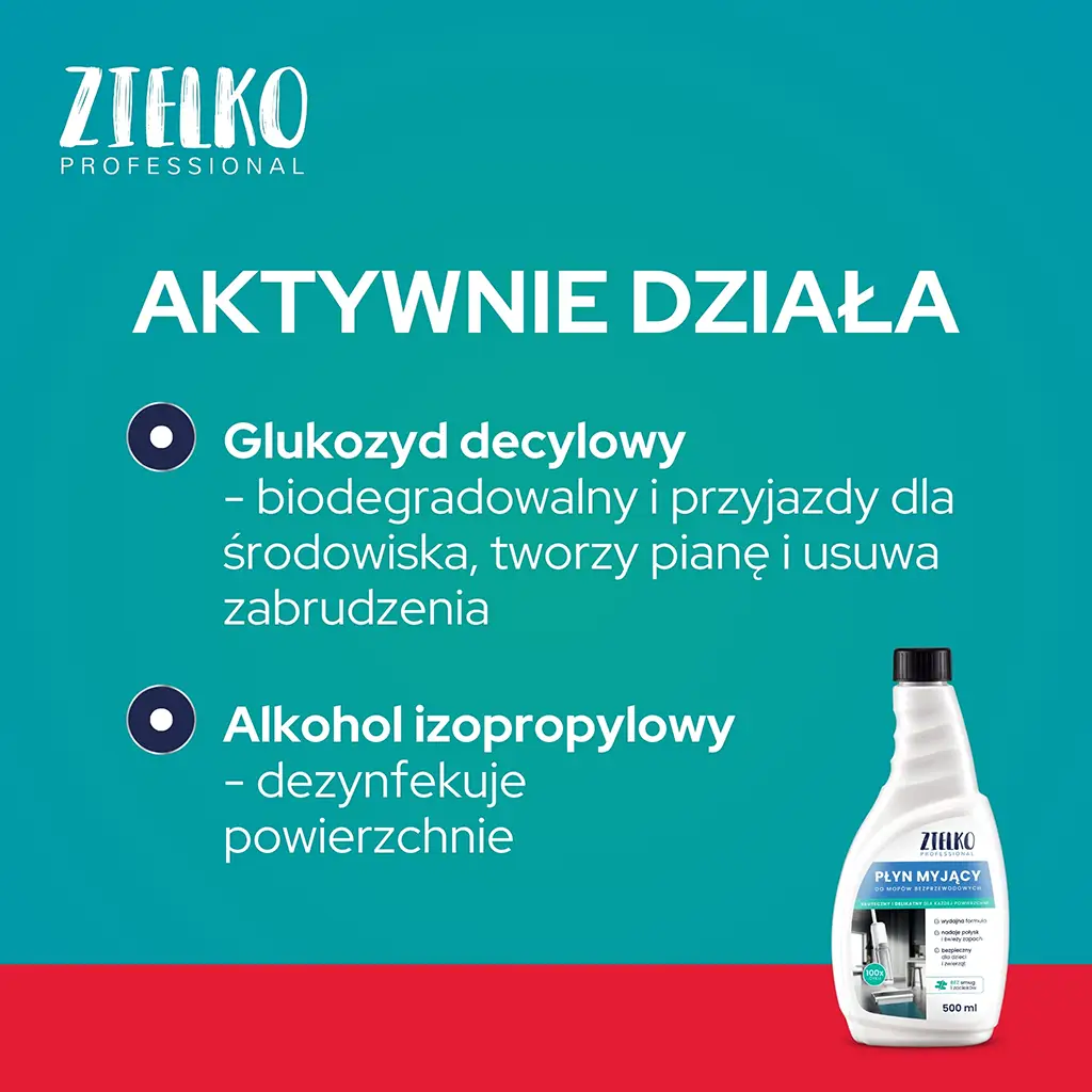 Zielko Detergente per Mop Senza Fili senza aloni