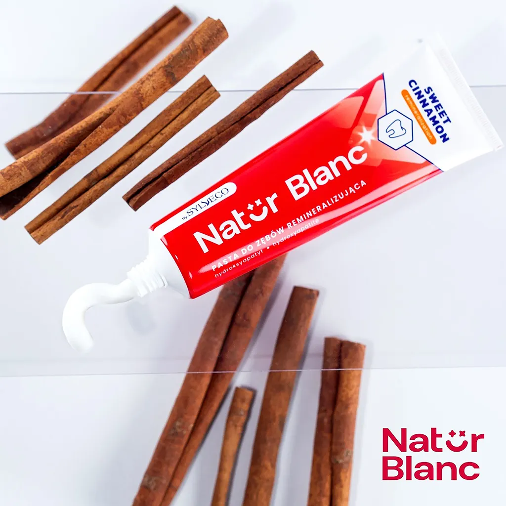 Sylveco Natur Blanc dentifricio Sweet Cinnamon smalto