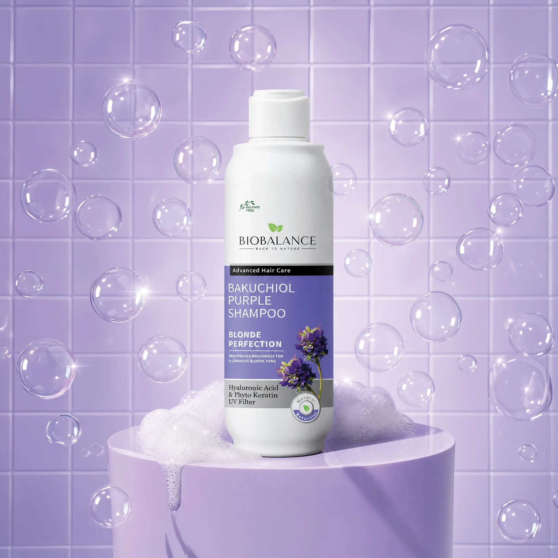 Biobalance Bakuchiol Purple Shampoo 330 ml antigiallo