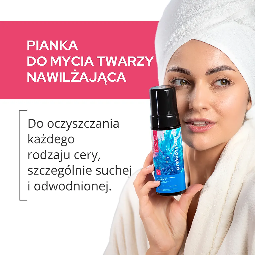 Vianek Prebiotico schiuma viso idratante delicata