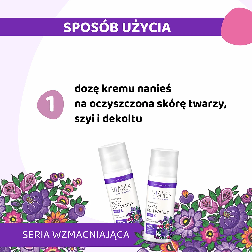 Vianek Crema Viso Notte Rinforzante 50 ml Pelle Sensibile