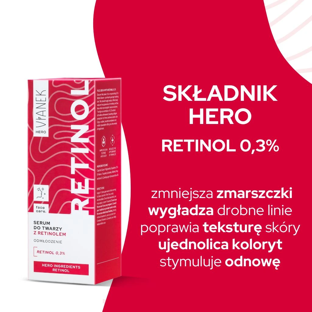 Vianek Hero siero viso retinolo 0,3% notte