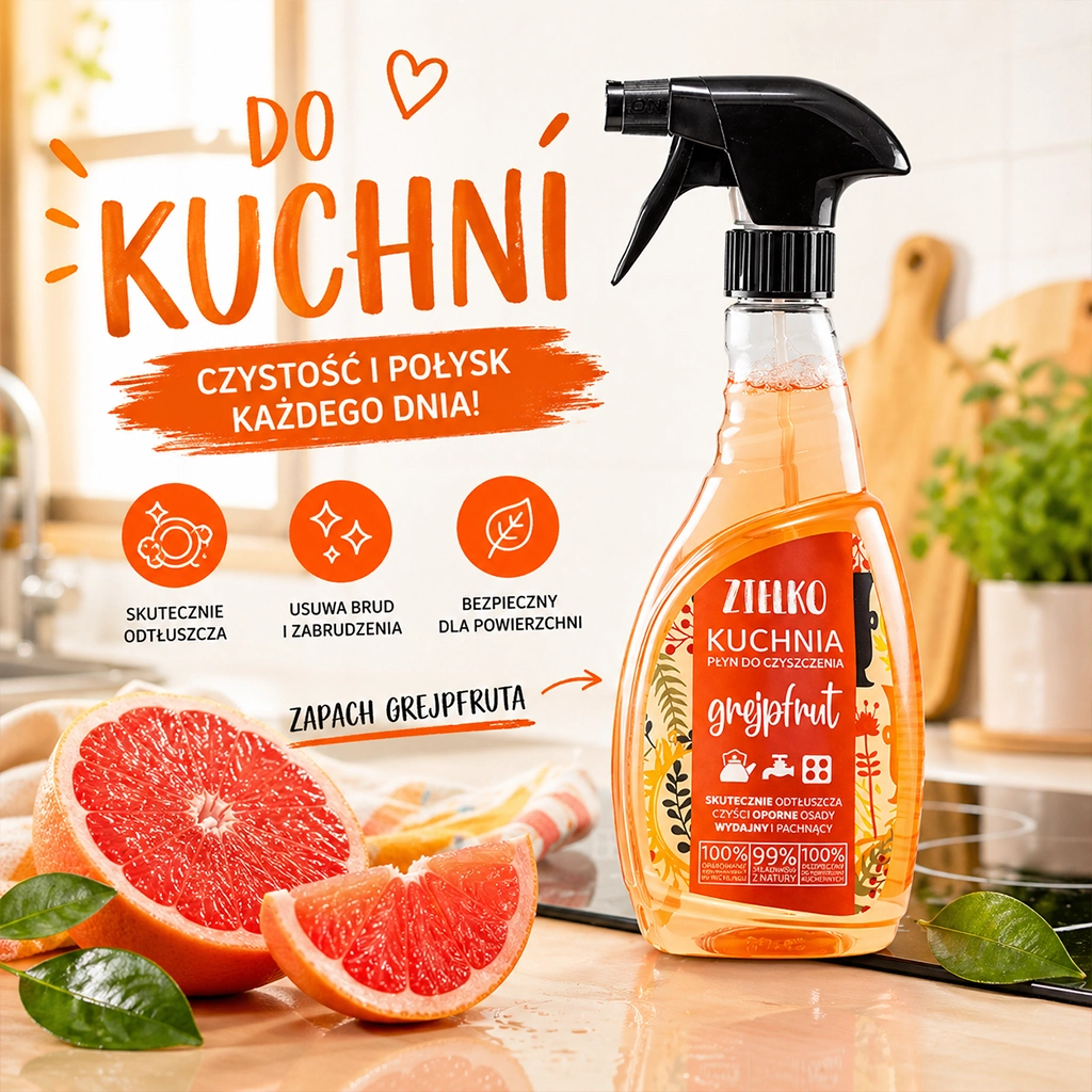 Zielko Pompelmo spray cucina sgrassante superfici alimentari