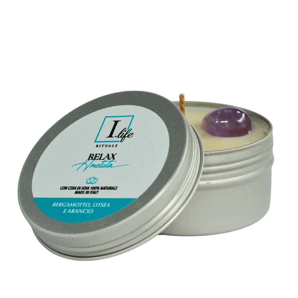 I Life Relax Candela Tin 100 gr Ametista Agrumi