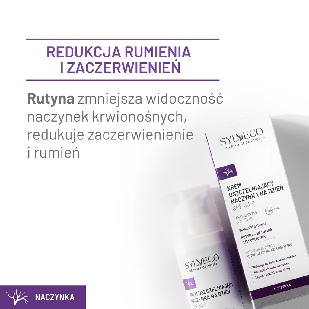 Sylveco Dermo Crema Giorno Capillari SPF50 50 ml Lenitiva