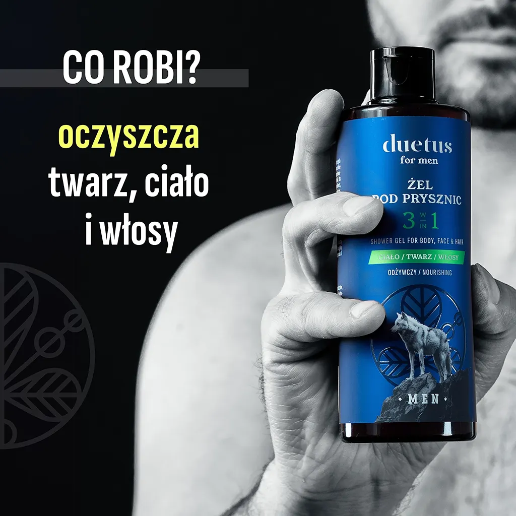 Duetus For Men Gel Doccia 3in1 Nutriente Uomo