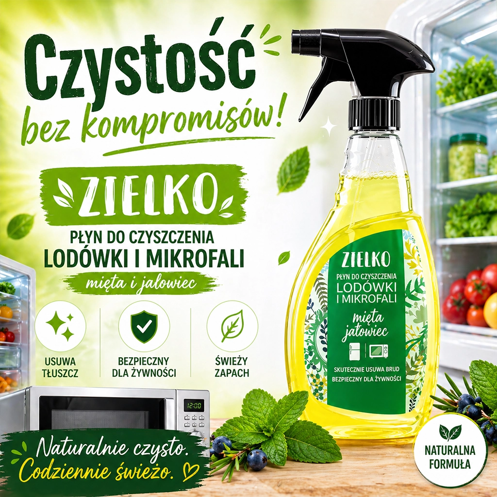Zielko spray pulizia frigo microonde menta e ginepro