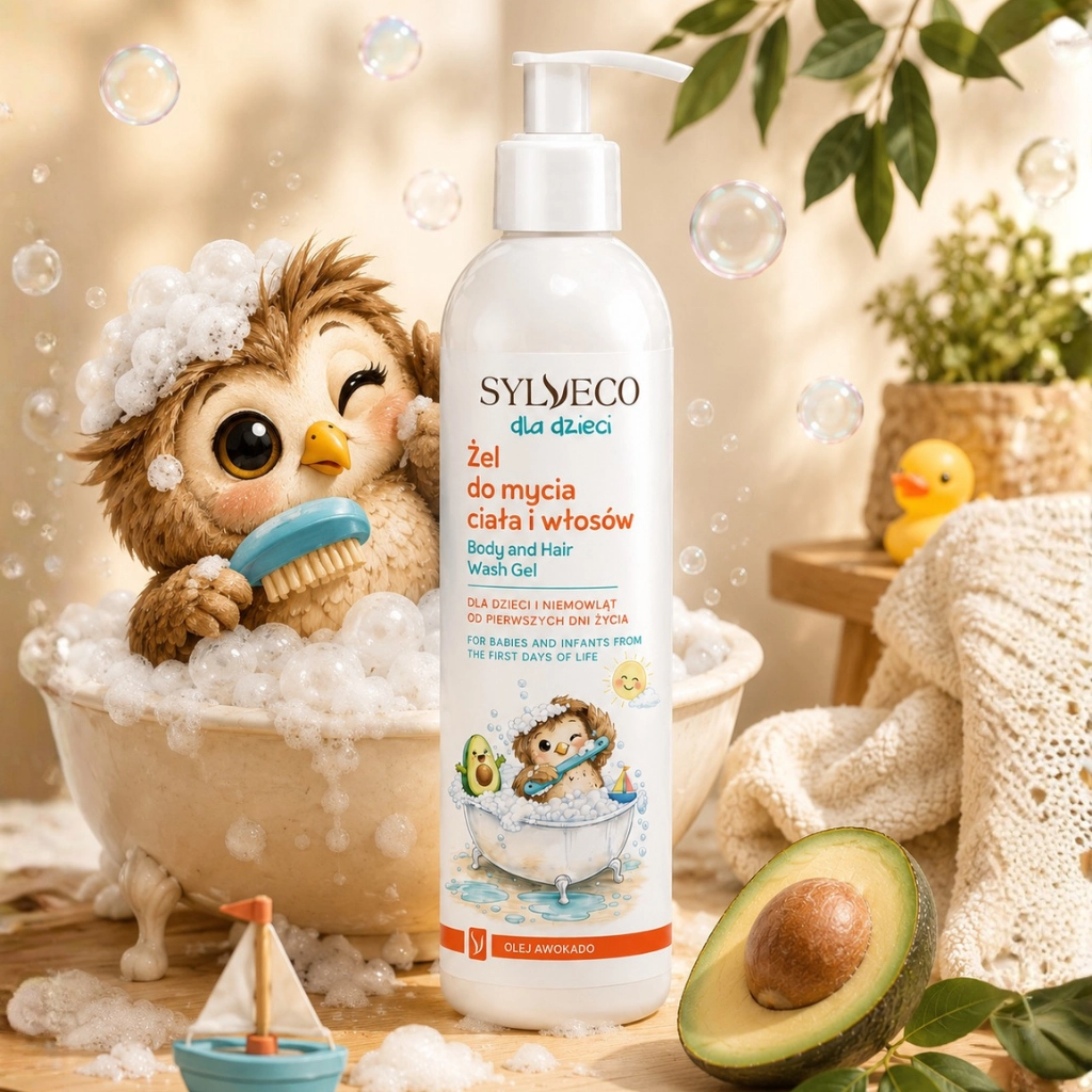 Sylveco Bambini gel corpo e capelli avocado delicato
