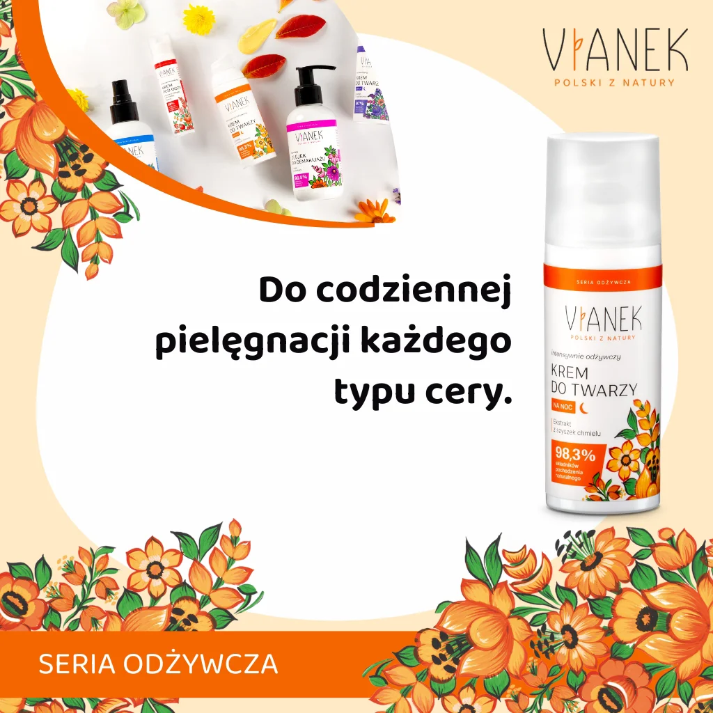 Vianek crema viso notte nutriente olivello 50 ml