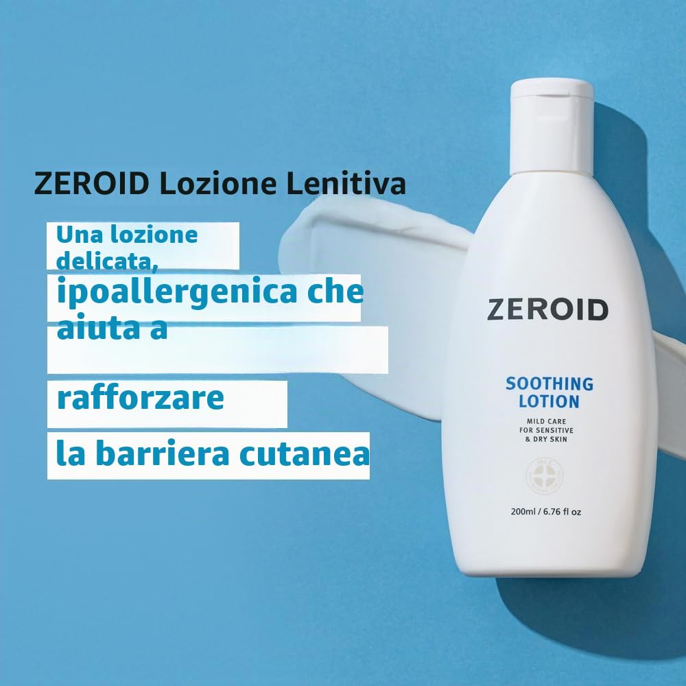 Zeroid Soothing Lotion Viso Corpo 200ml Pelle Sensibile