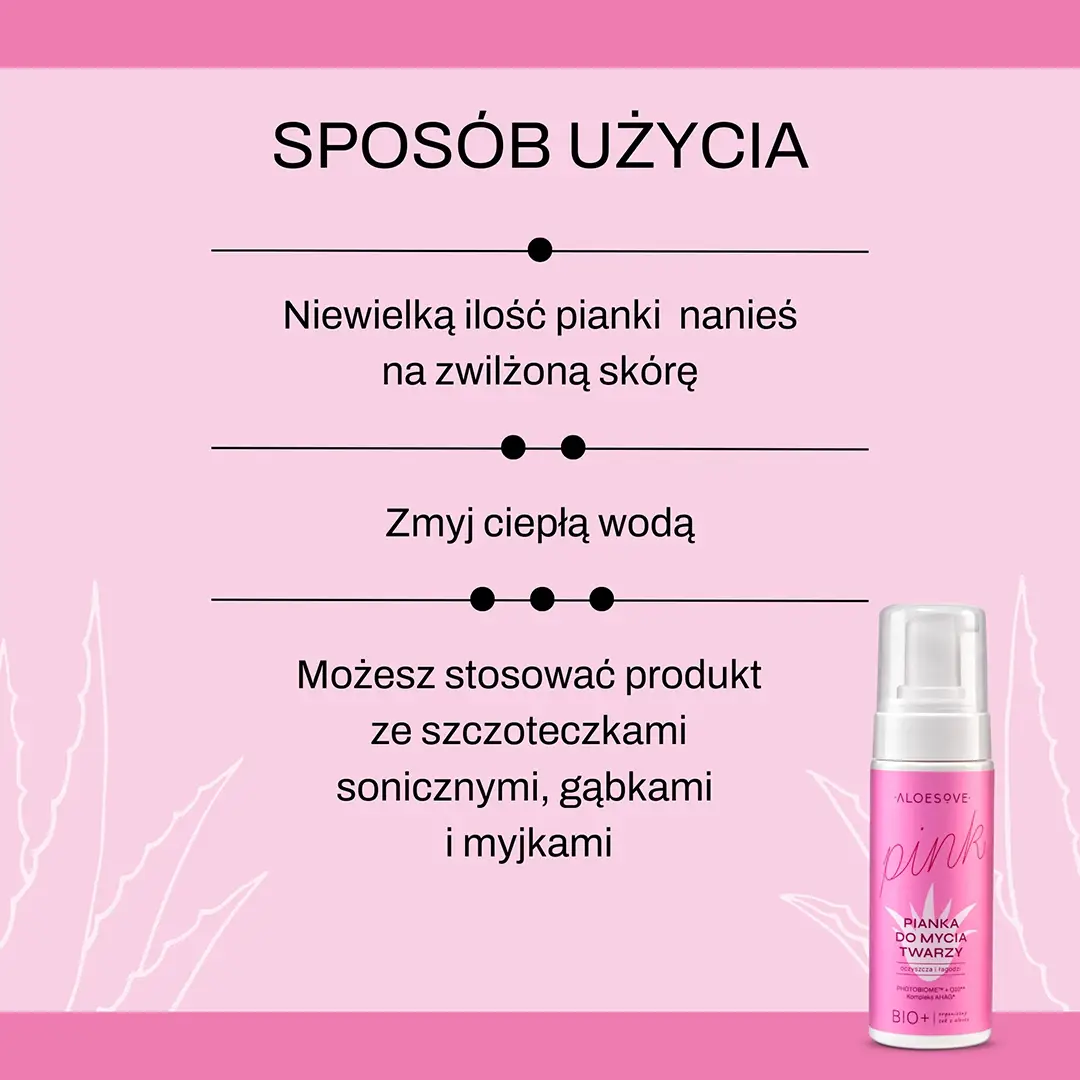 Vianek Aloesove Pink Schiuma Viso Delicata Idratante
