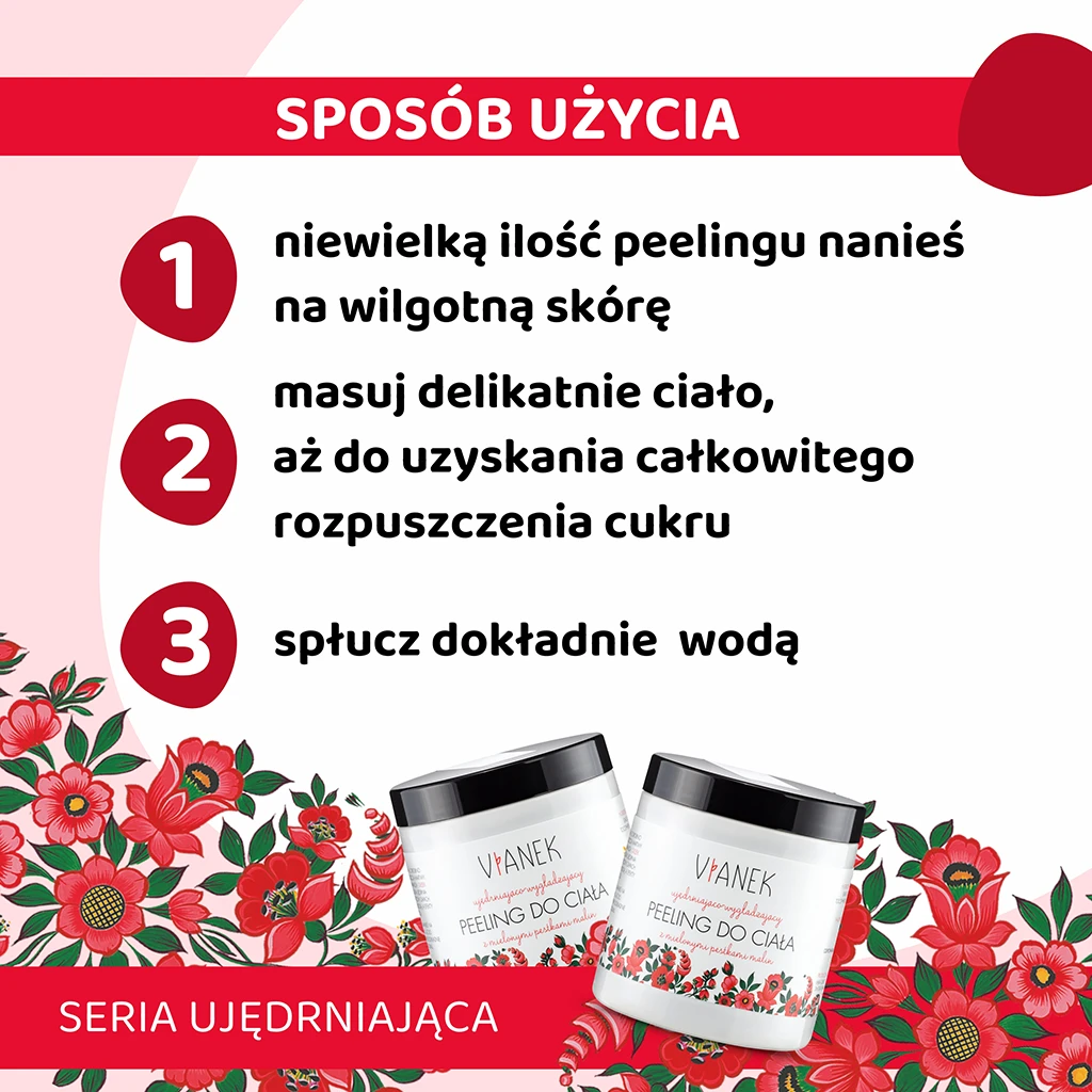 Vianek Peeling Corpo Rassodante Lampone Zucchero