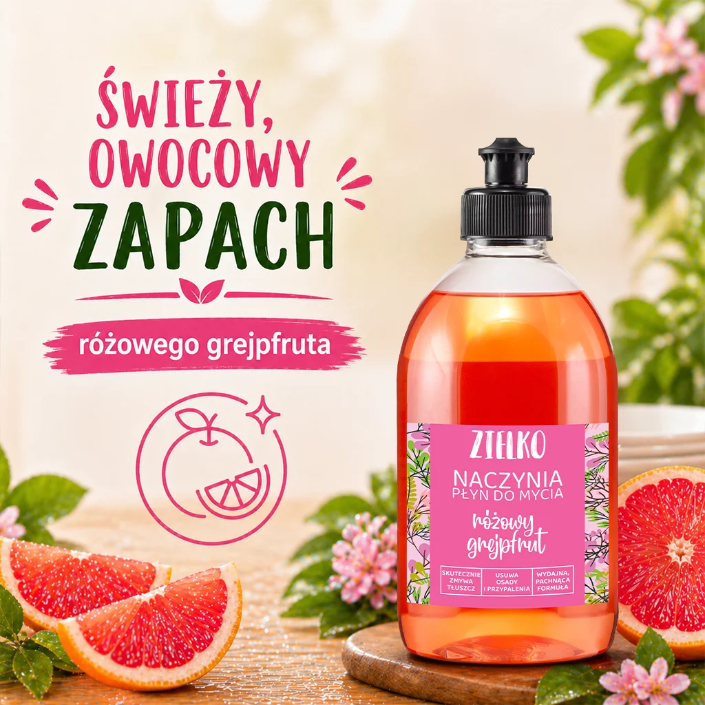 Zielko Detersivo Piatti Pompelmo Rosa Sgrassante