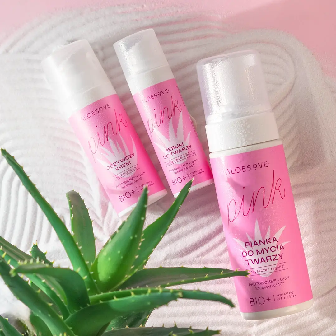 Vianek Aloesove Pink SPF30 siero viso protezione solare