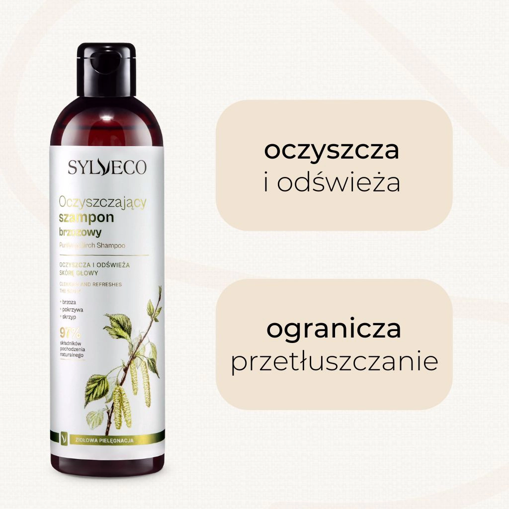 Sylveco shampoo capelli alla betulla purificante leggeri