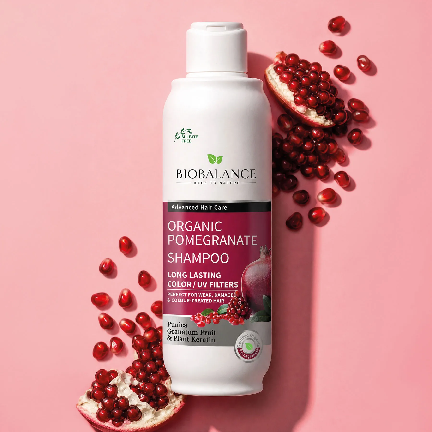 Biobalance Melograno shampoo biologico 330 ml capelli colorati