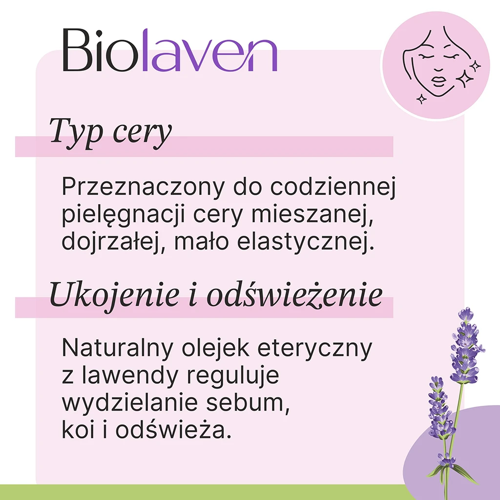 Biolaven Crema Viso Giorno Idratante Uva Lavanda