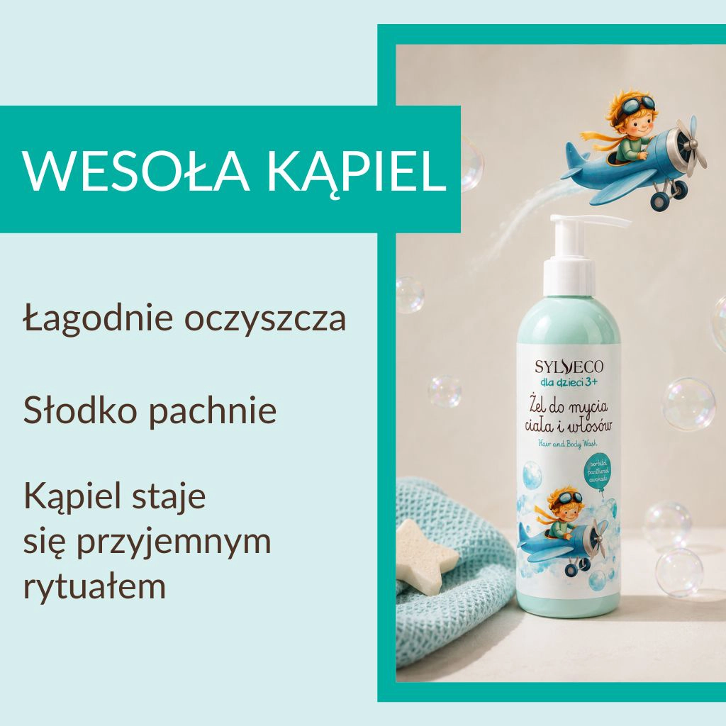 Sylveco Bambini 3+ gel corpo capelli gomma da masticare