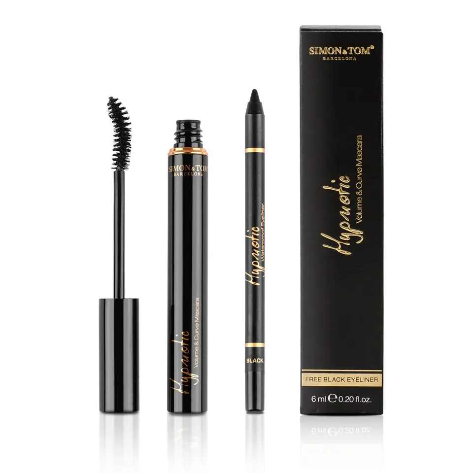 Simon & Tom Hypnotic Mascara Waterproof 7 ml Nero + Eyeliner