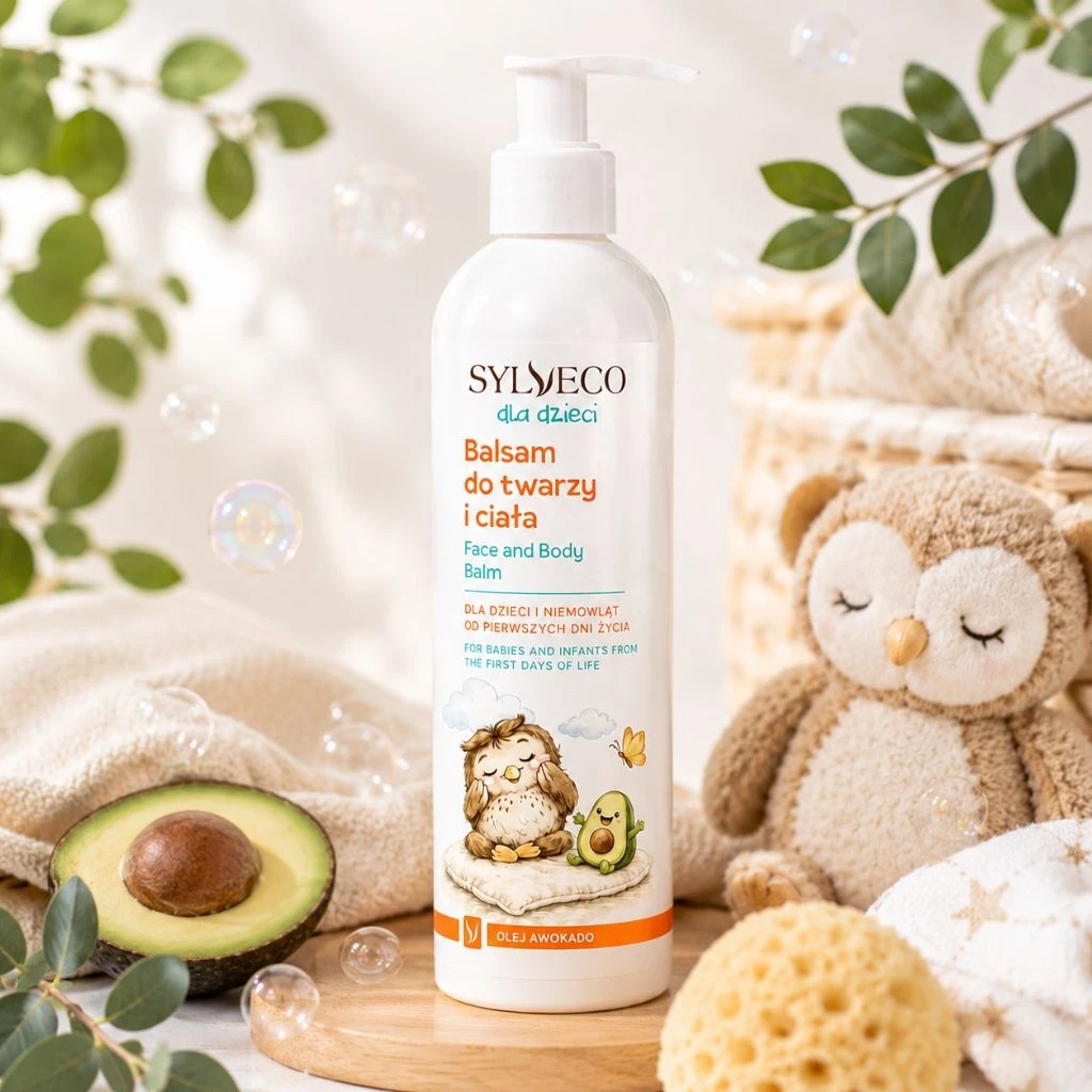Sylveco Kids balsamo viso corpo olio avocado