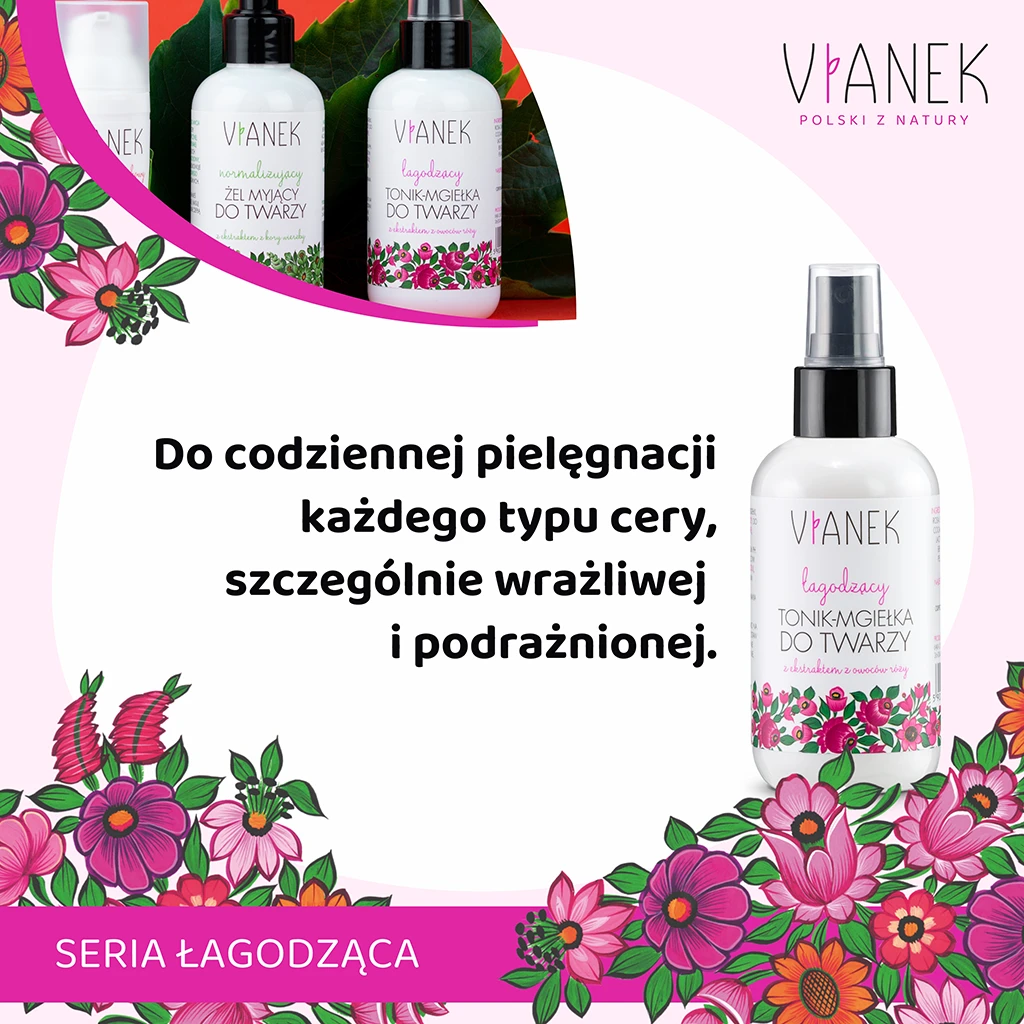 Vianek Classico Tonico Mist Viso Lenitivo Rosa Canina