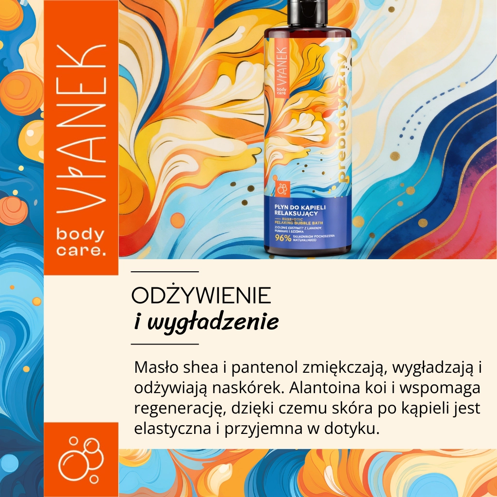 Vianek Prebiotico bagnoschiuma rilassante lavanda delicato