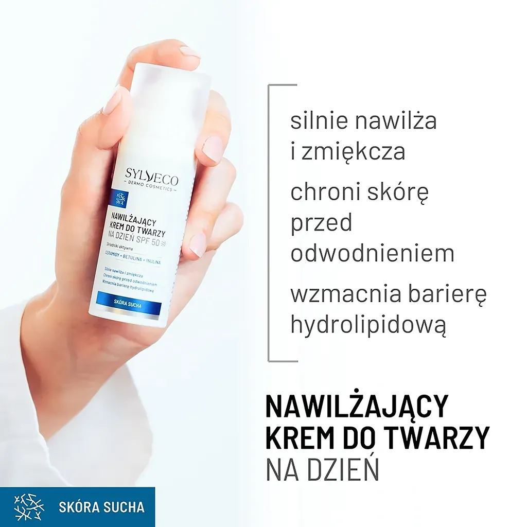 Sylveco Dermo Crema Viso Giorno Idratante SPF50
