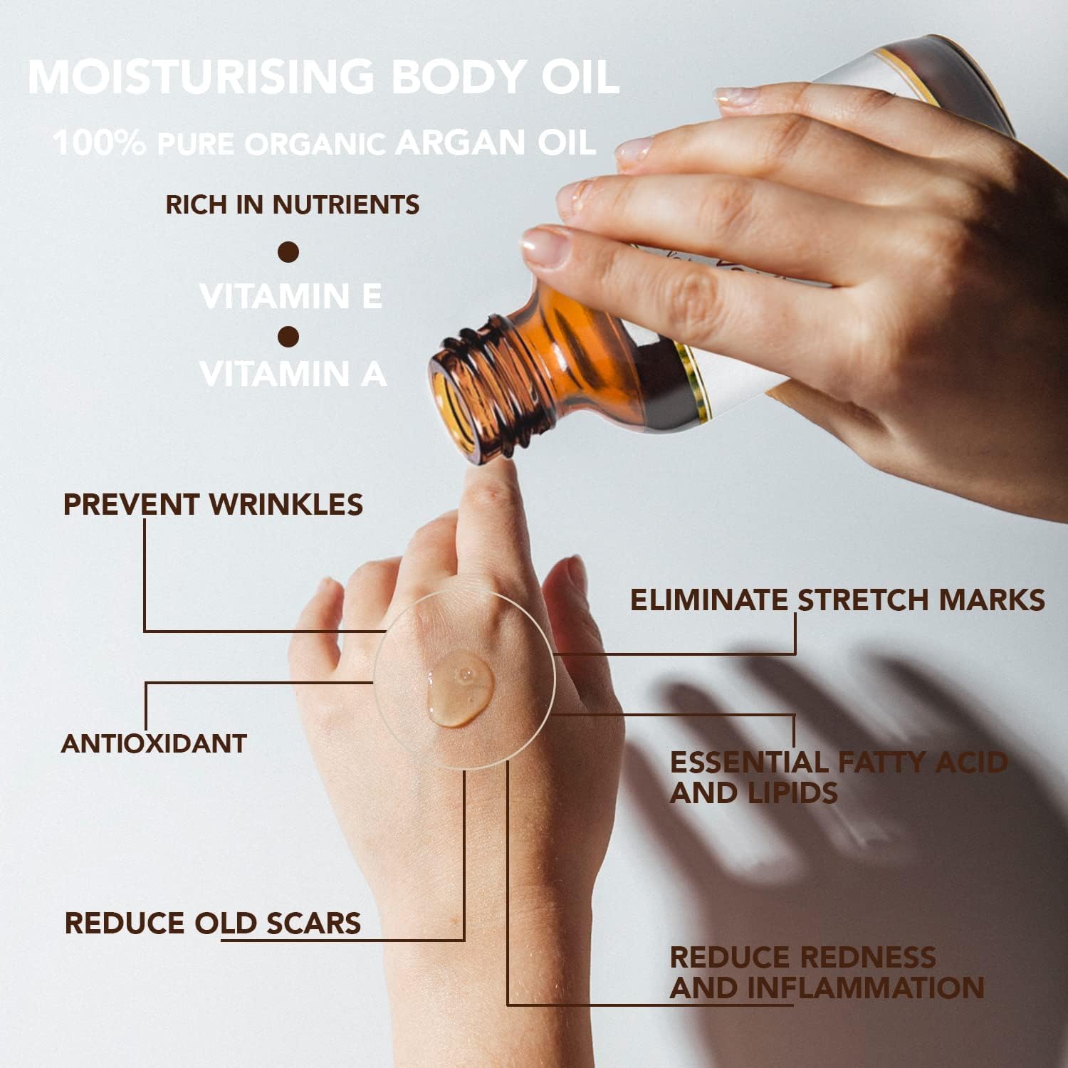 Simon & Tom Argan Oil Olio Puro 100ml Viso Capelli Corpo