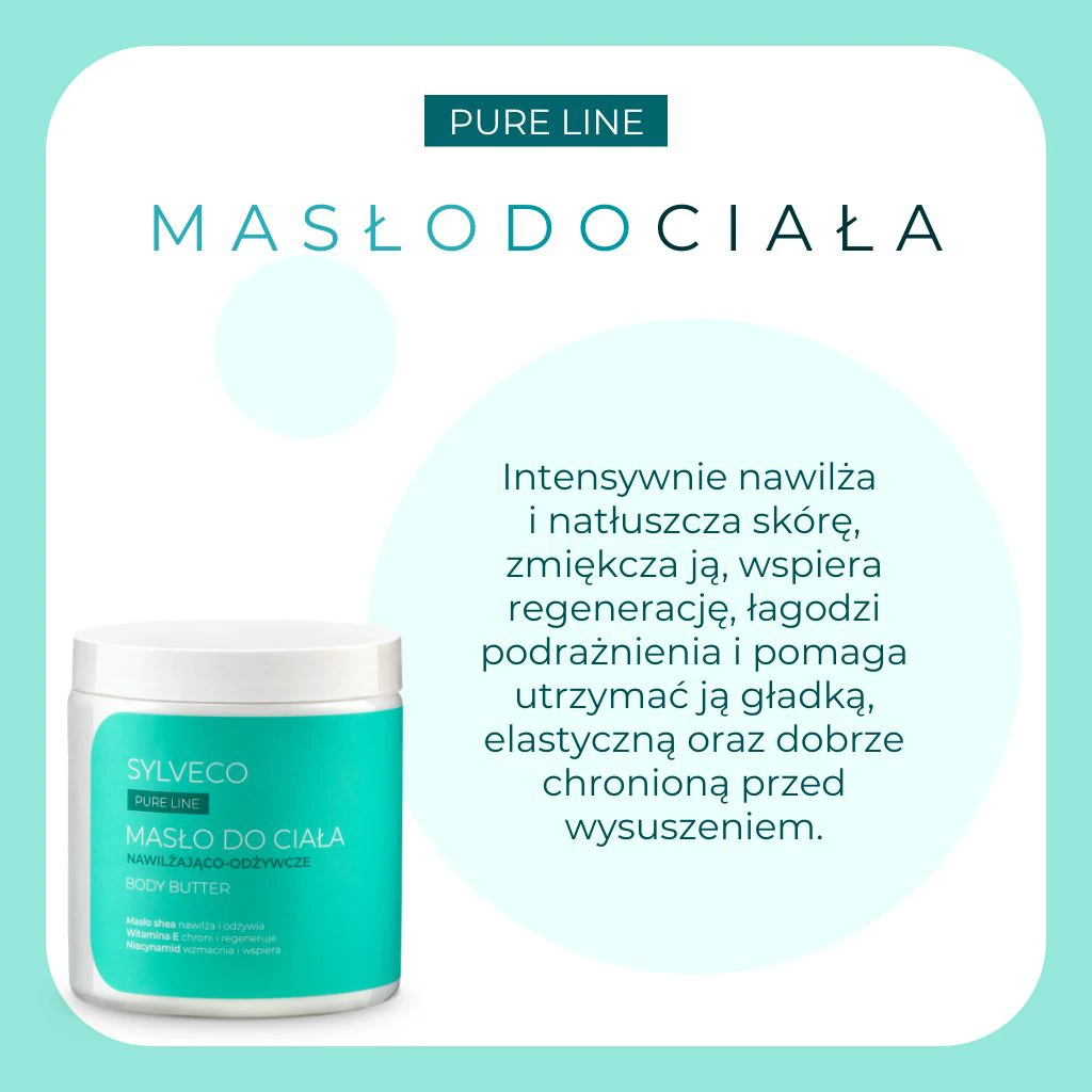 Sylveco Pure Line Burro Corpo nutriente e leggero