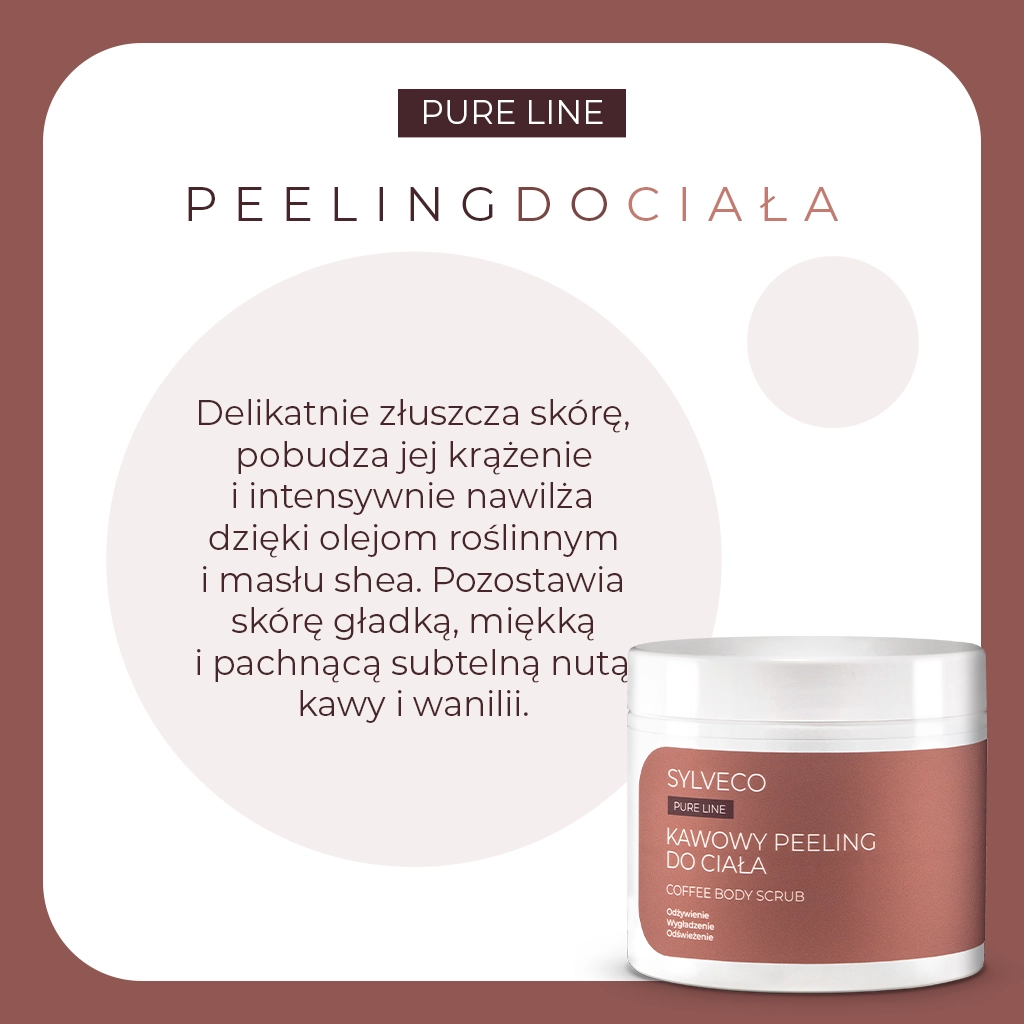 Sylveco Pure Line Peeling Corpo Caffè Levigante Zucchero