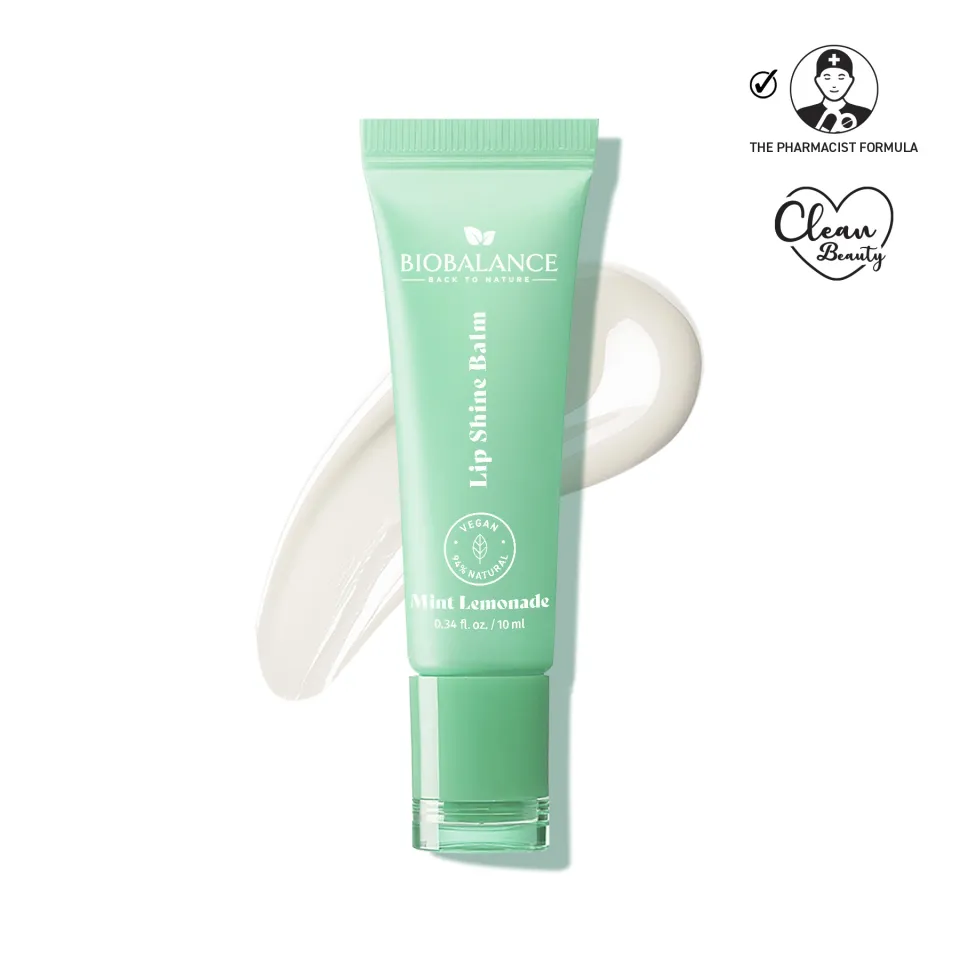 Biobalance Lip Shine Balm Mint Lemonade balsamo labbra 10 ml nutriente