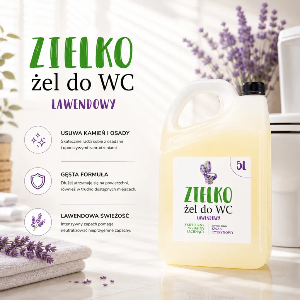 Zielko gel WC lavanda igienizzante 5 l