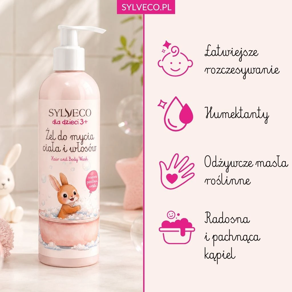 Sylveco Bambini 3+ gel corpo capelli anguria delicato