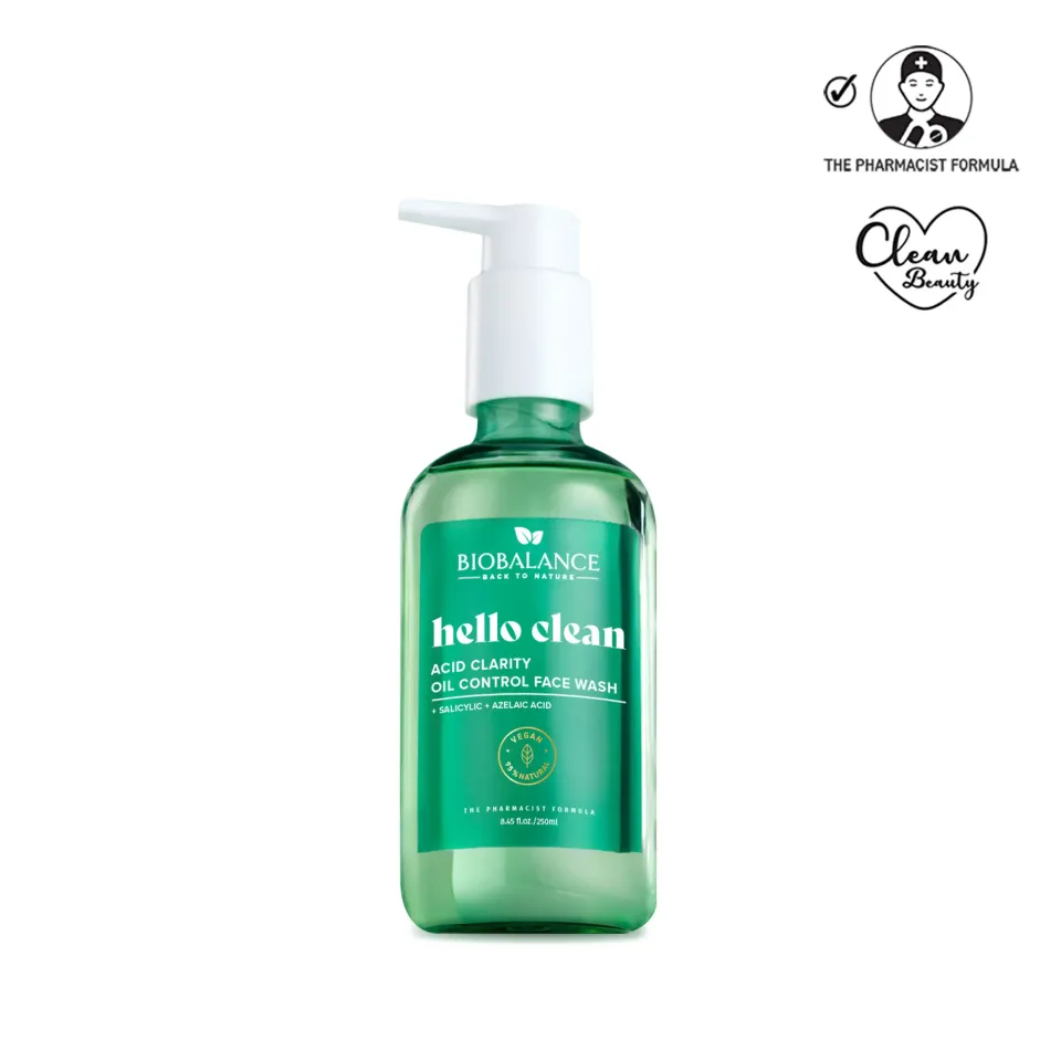 Biobalance Hello Clean Detergente Viso 250 ml pelli grasse