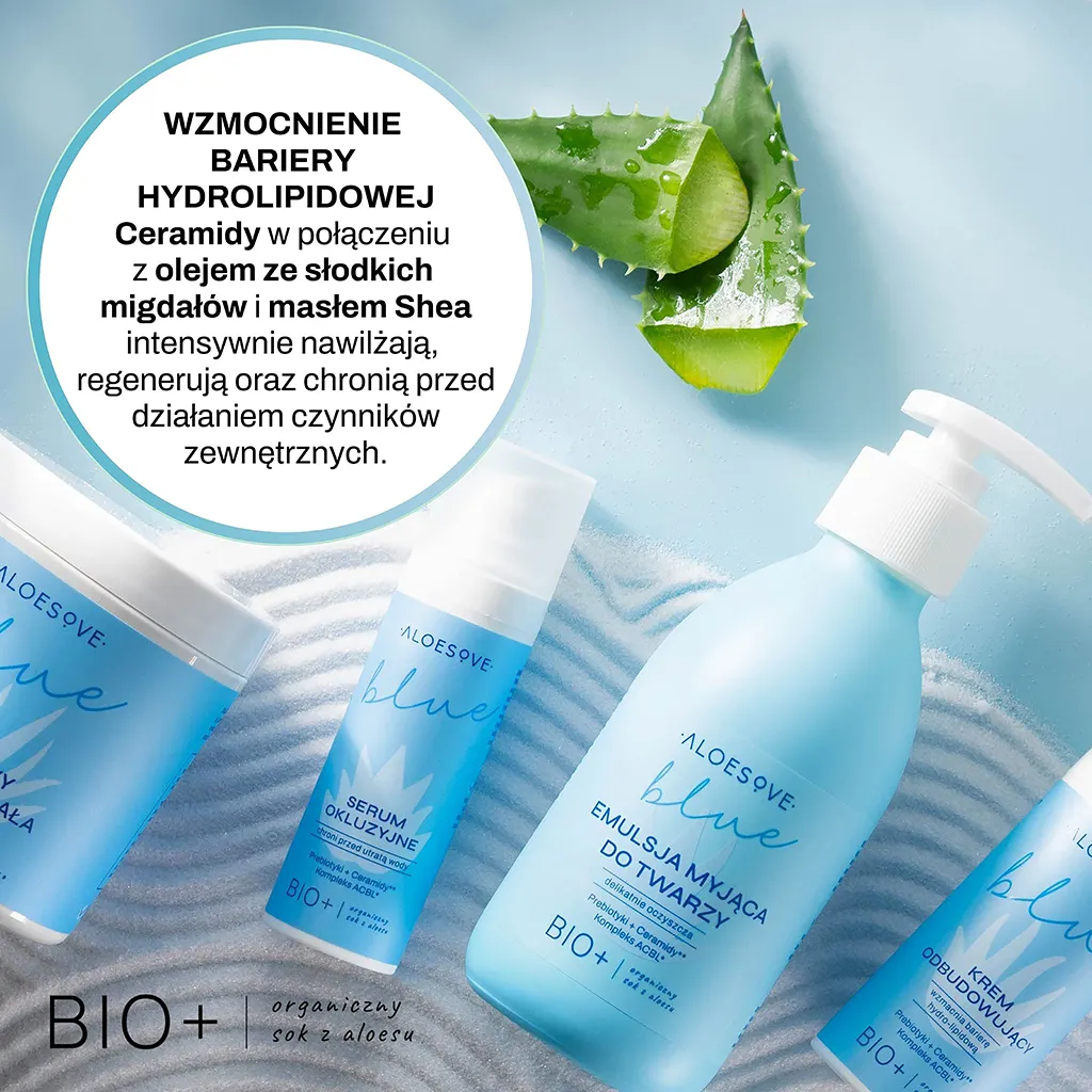 Aloesove Blue siero occlusivo viso ceramidi pelle secca