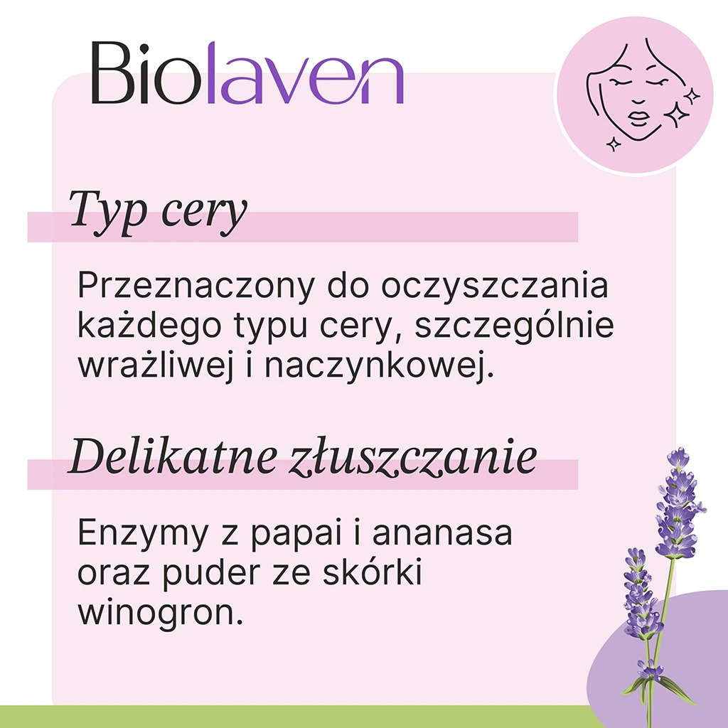 Biolaven peeling enzimatico viso pelle sensibile 45 ml