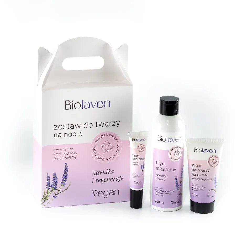 Biolaven Set Viso Notte 3 Pezzi Nutriente da Viaggio